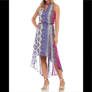 Reba Mosaic Boho Print Dress Colorful Size L NWT